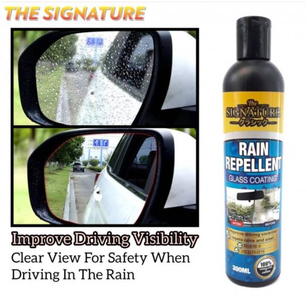 THE SIGNATURE WATER RAIN HYDROPHOBIC REPELLENT WINDSHIELD GLASS COATING
