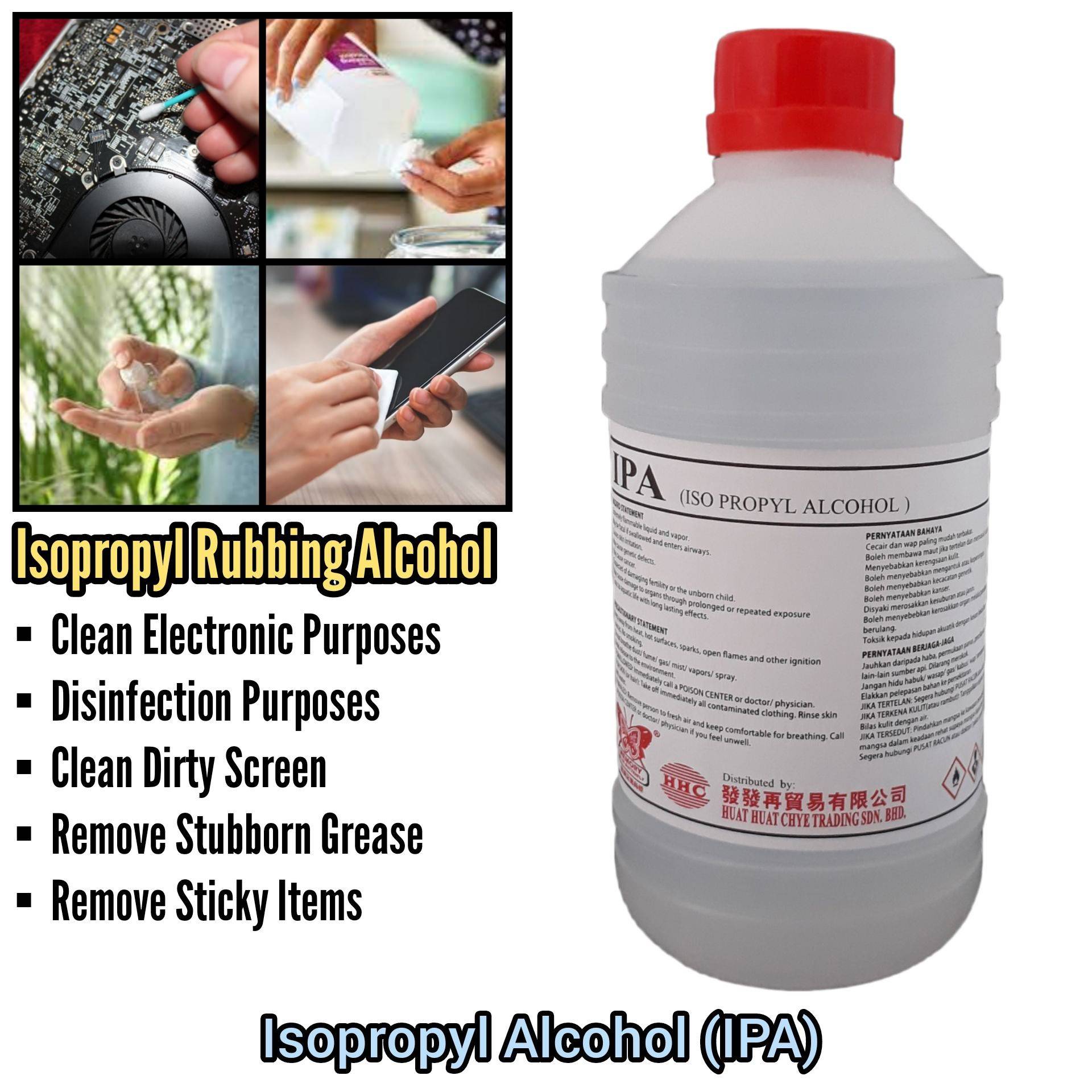 1LITRE ISOPROPYL ALCOHOL (IPA), RUBBING ALCOHOL FOR CLEANING PRINTER