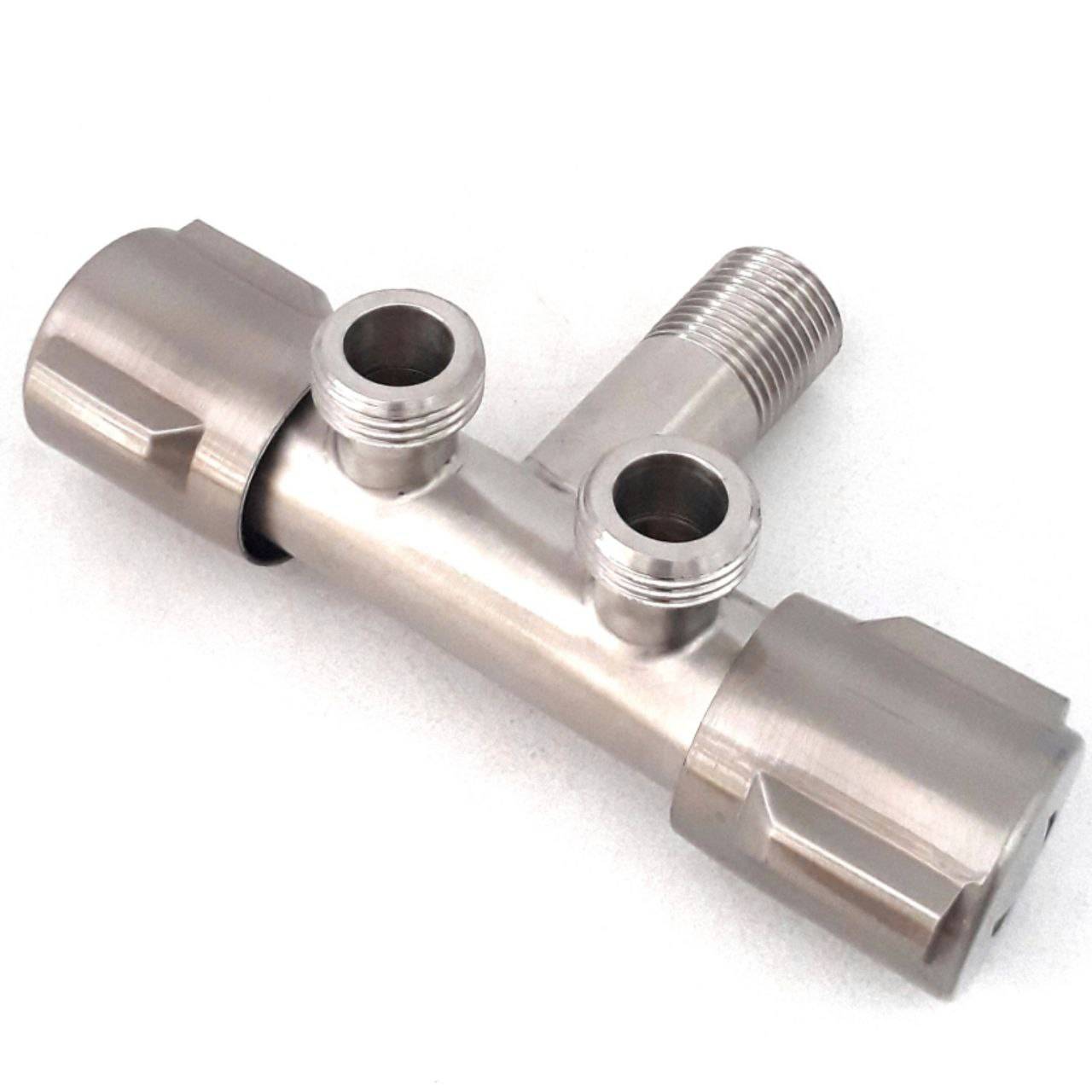 2 WAY CONTROL VALVE STAINLESS STEEL ANGLE VALVE FOR BATHROOM TOILET