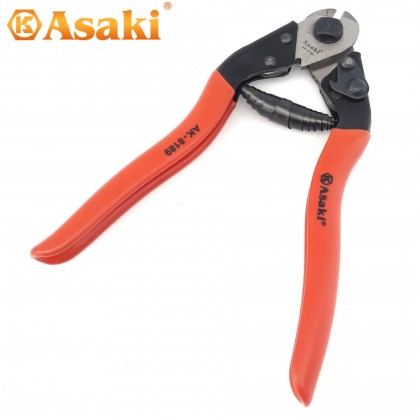 ASAKI 8" HEAVY DUTY STEEL WIRE ROPE CUTTER TOOL FOR CUTTING STEEL WIRE ROPE ALUMINUM & COPPER CABLE IN CONSTRUCTION