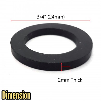 2PCS 3/4INCH RUBBER WASHER SEAL FOR BIB TAP ADAPTOR