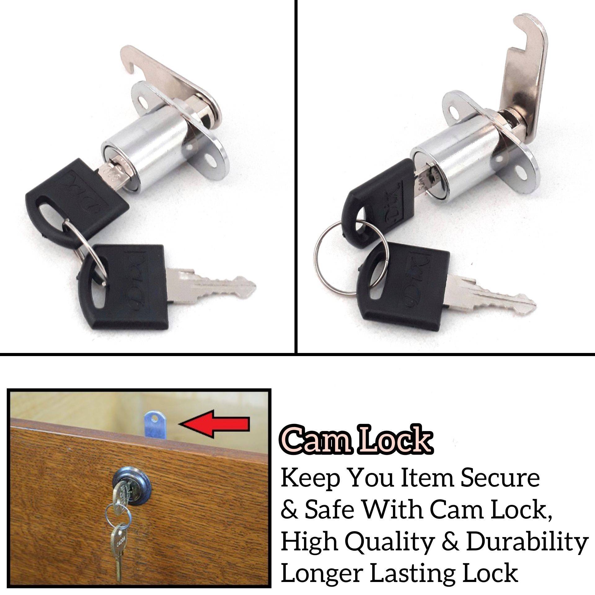 CAM LOCK DESK DRAWER OFFICE STUDY TABLE TASK LAICI FURNITURE