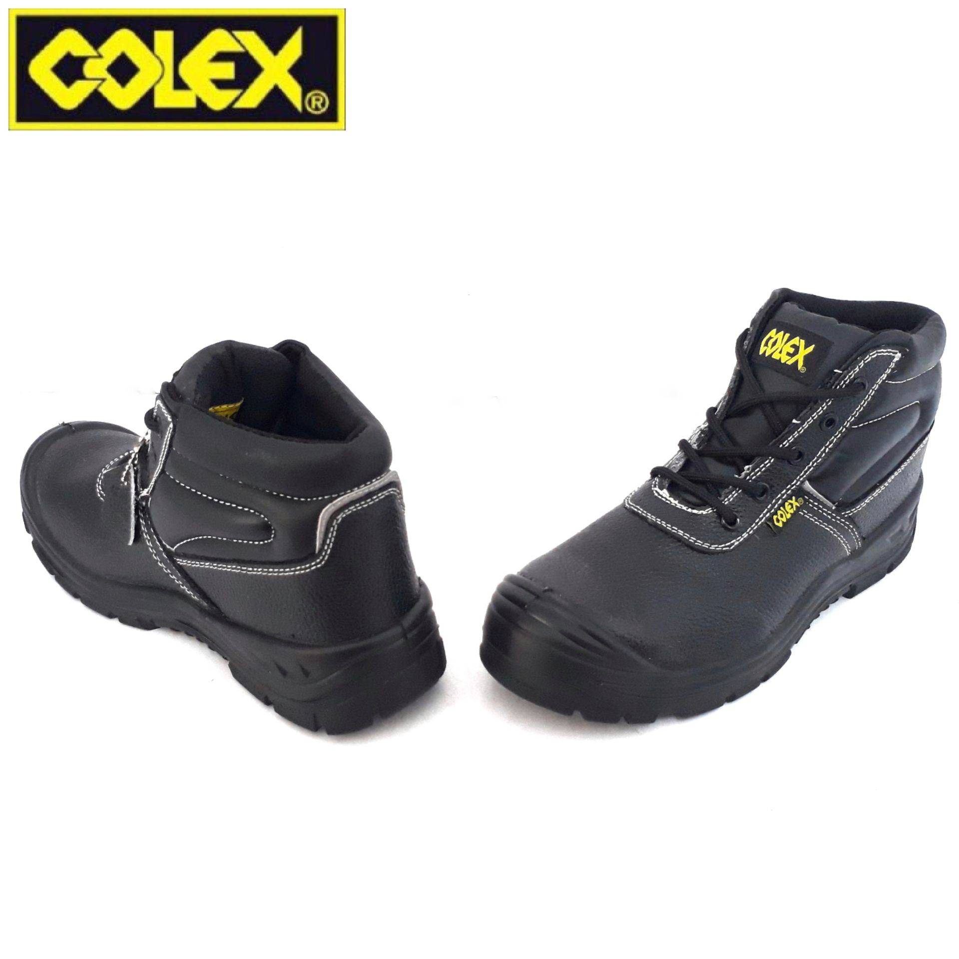 COLEX UPPER LEATHER SAFETY SHOE BOOTS FOR CONSTRUCTION , FACTORY