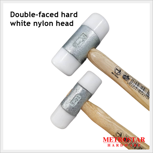 Nylon Hammer Plastic Double Head 27mm Face Diameters Metalsmith German  Hammer