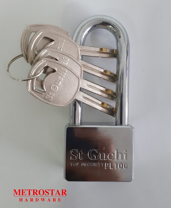 Stainless Steel Padlock with four keys