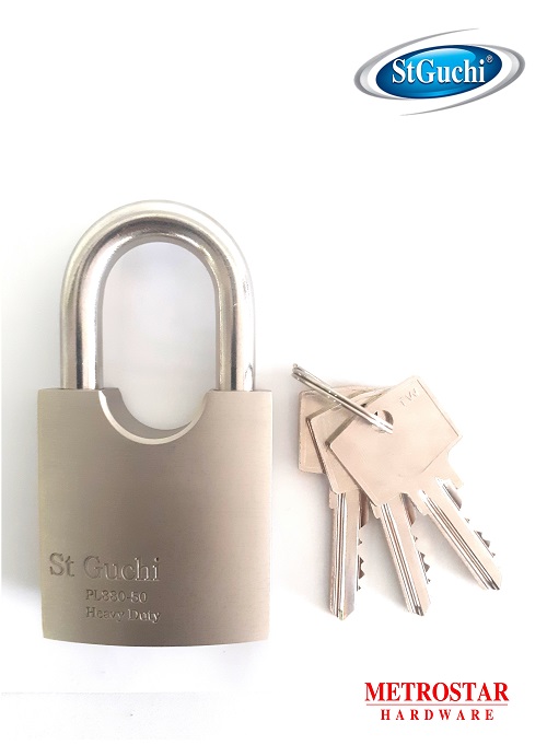 Stainless Steel Padlock with three keys