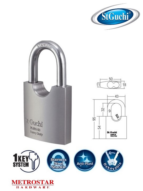 Locked Padlock with descriptive figure