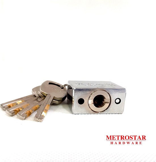 Stainless steel Padlock keyhole and keys