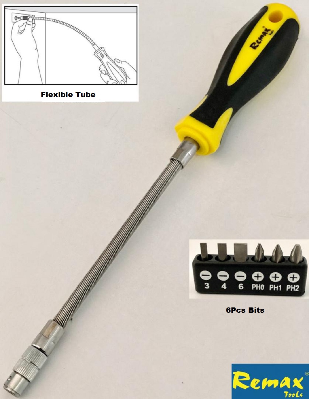 REMAX FLEXIBLE SPRING TUBE SCREWDRIVER SET
