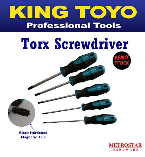 King Toyo Torx 5 sizes Screwdriver KTSD